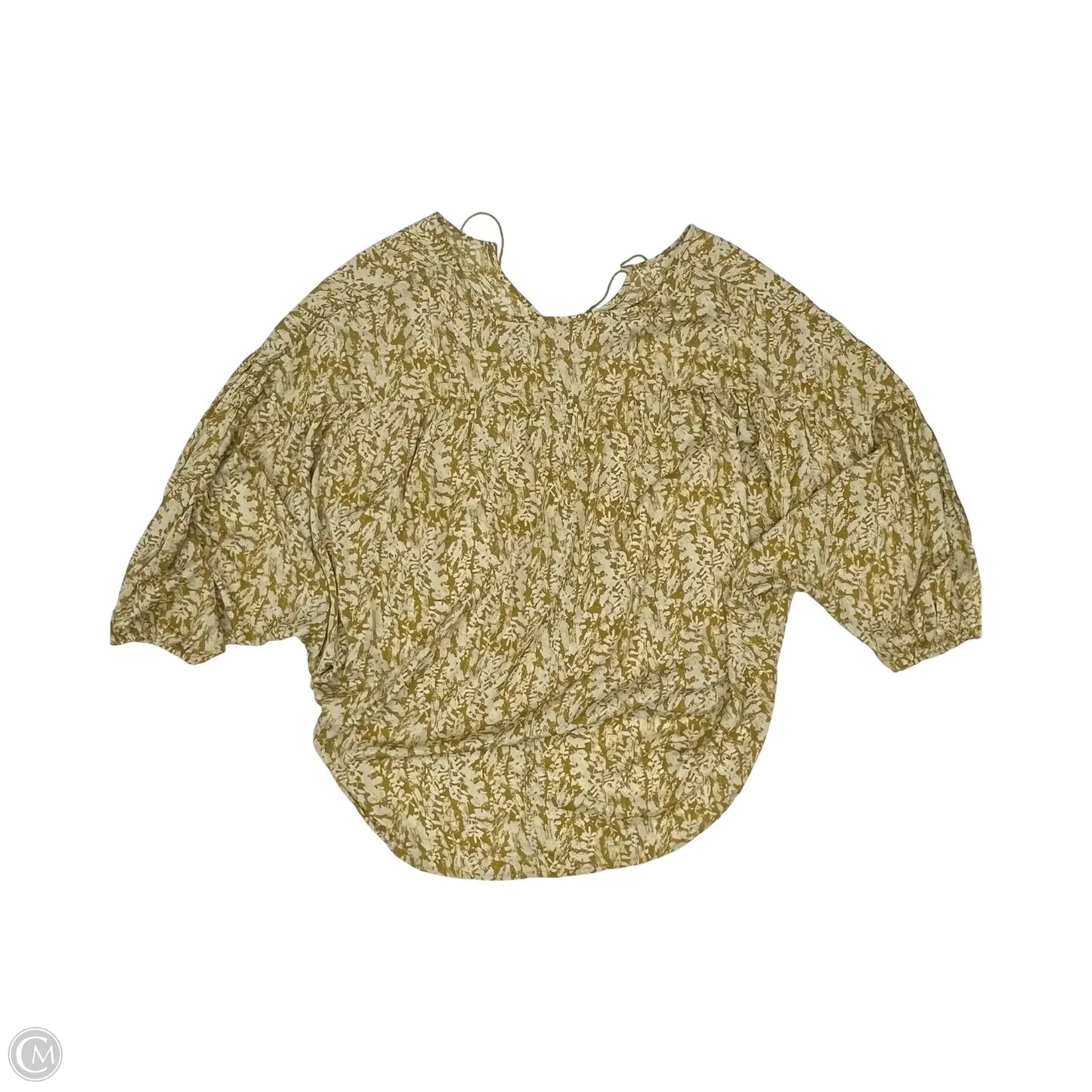Blouse 3/4 Sleeve By Hayden La In Gold, Size: 2x