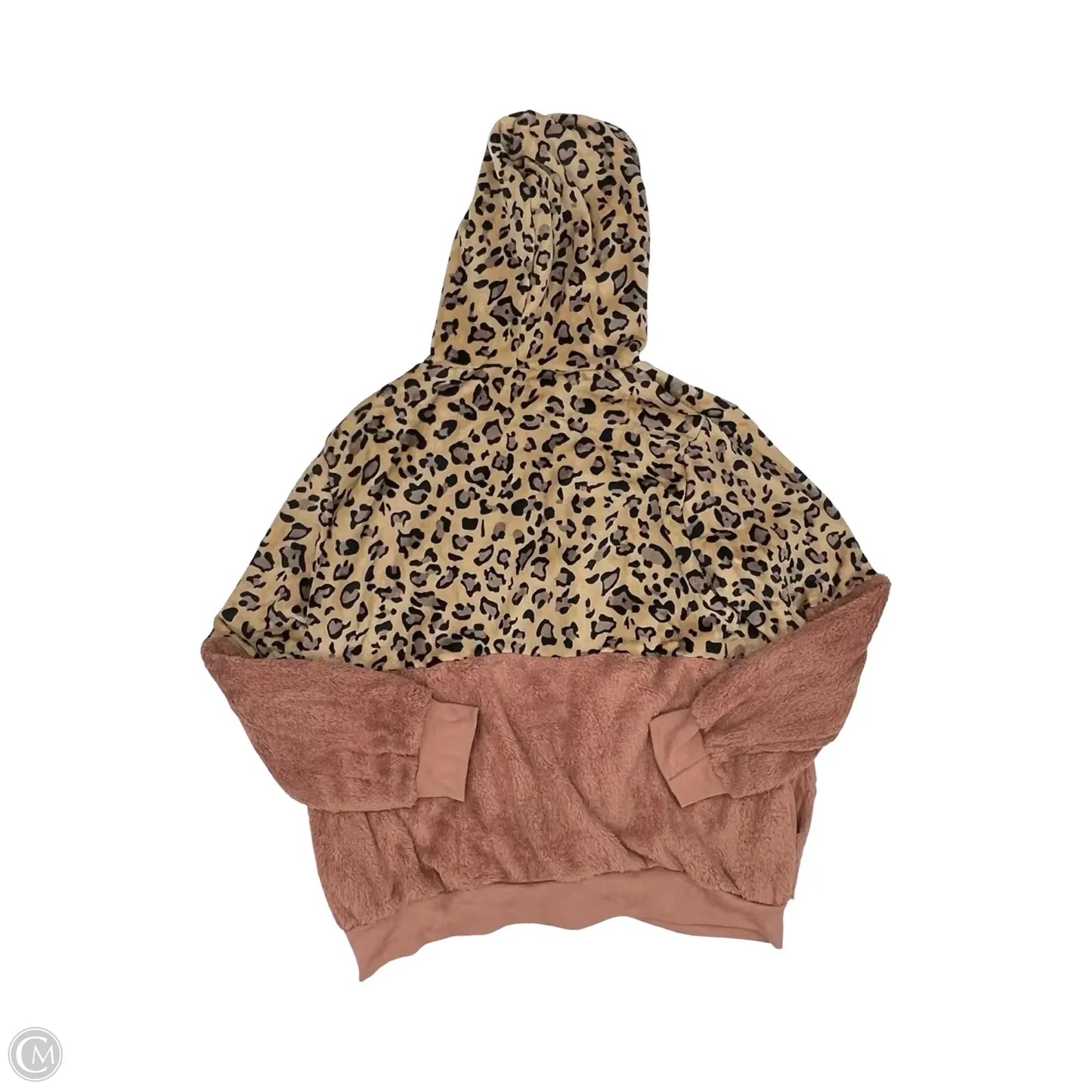 Jacket Faux Fur & Sherpa By Cmf In Animal Print, Size: 3x