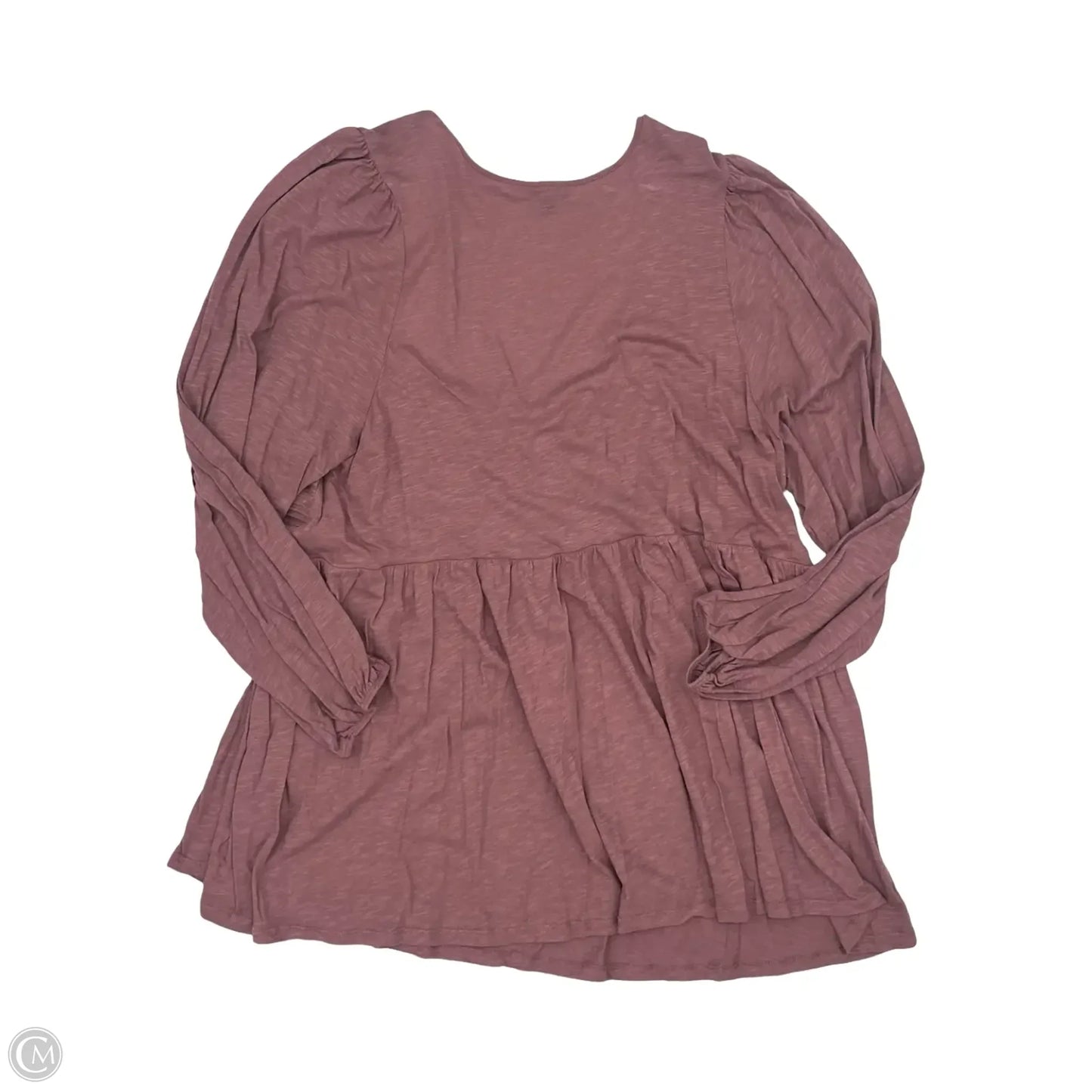 Top Long Sleeve By Torrid In Mauve, Size: 4x