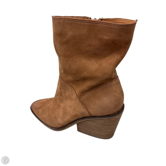 Boots Leather By Lucky Brand In Tan, Size: 8