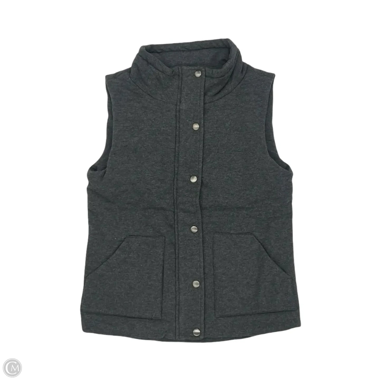Vest Puffer & Quilted By Grace & Lace In Grey, Size: S