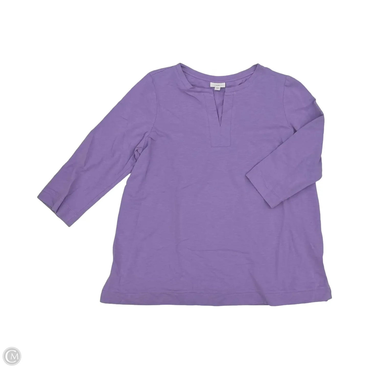 Top 3/4 Sleeve By J. Jill In Purple, Size: L