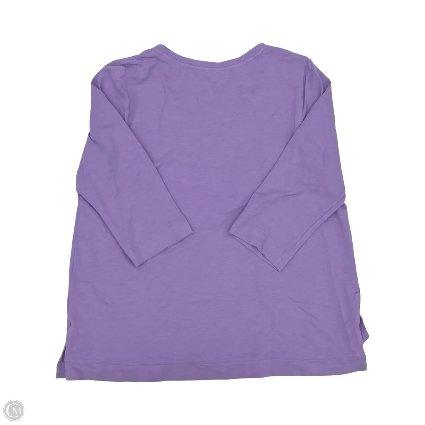 Top 3/4 Sleeve By J. Jill In Purple, Size: L