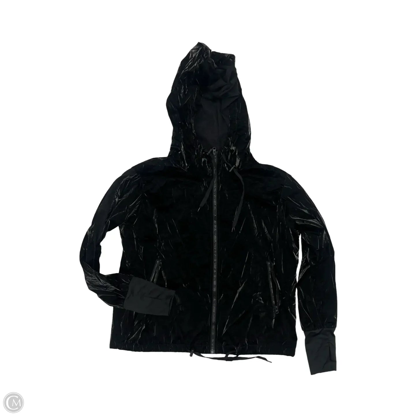 Jacket Windbreaker By Zyia In Black, Size: Xl