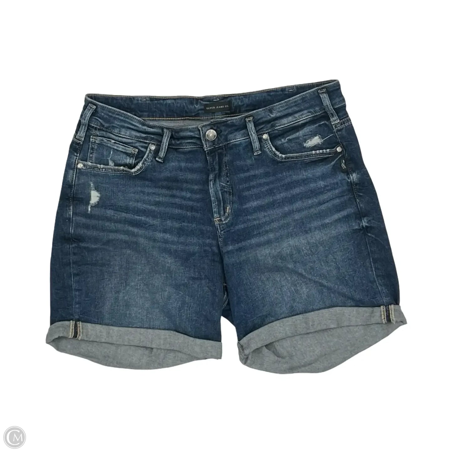 Shorts By Silver In Blue Denim, Size: 16