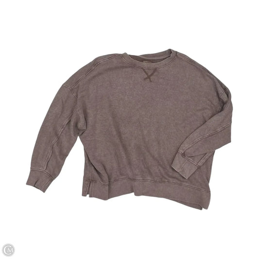 Sweatshirt Crewneck By Pink Rose In Brown, Size: L