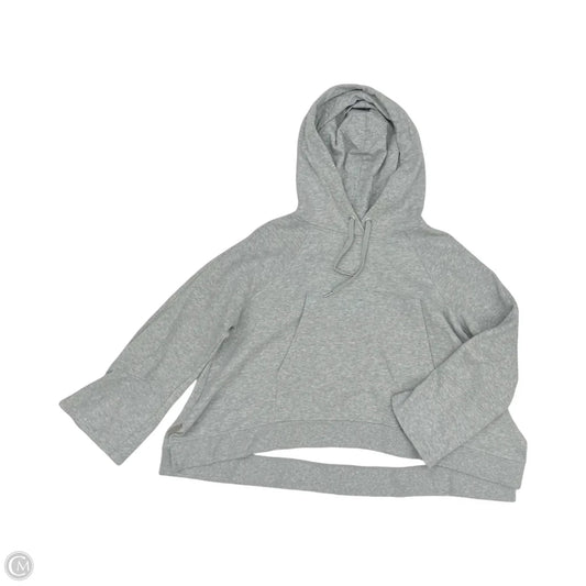 Athletic Sweatshirt Hoodie By Calvin Klein Performance In Grey, Size: L