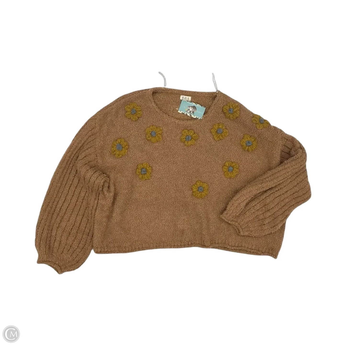 Sweater By Pol In Brown, Size: L