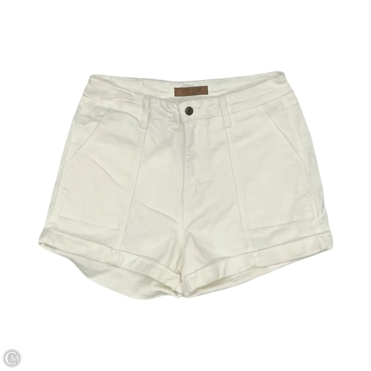 Shorts By Judy Blue In White, Size: L