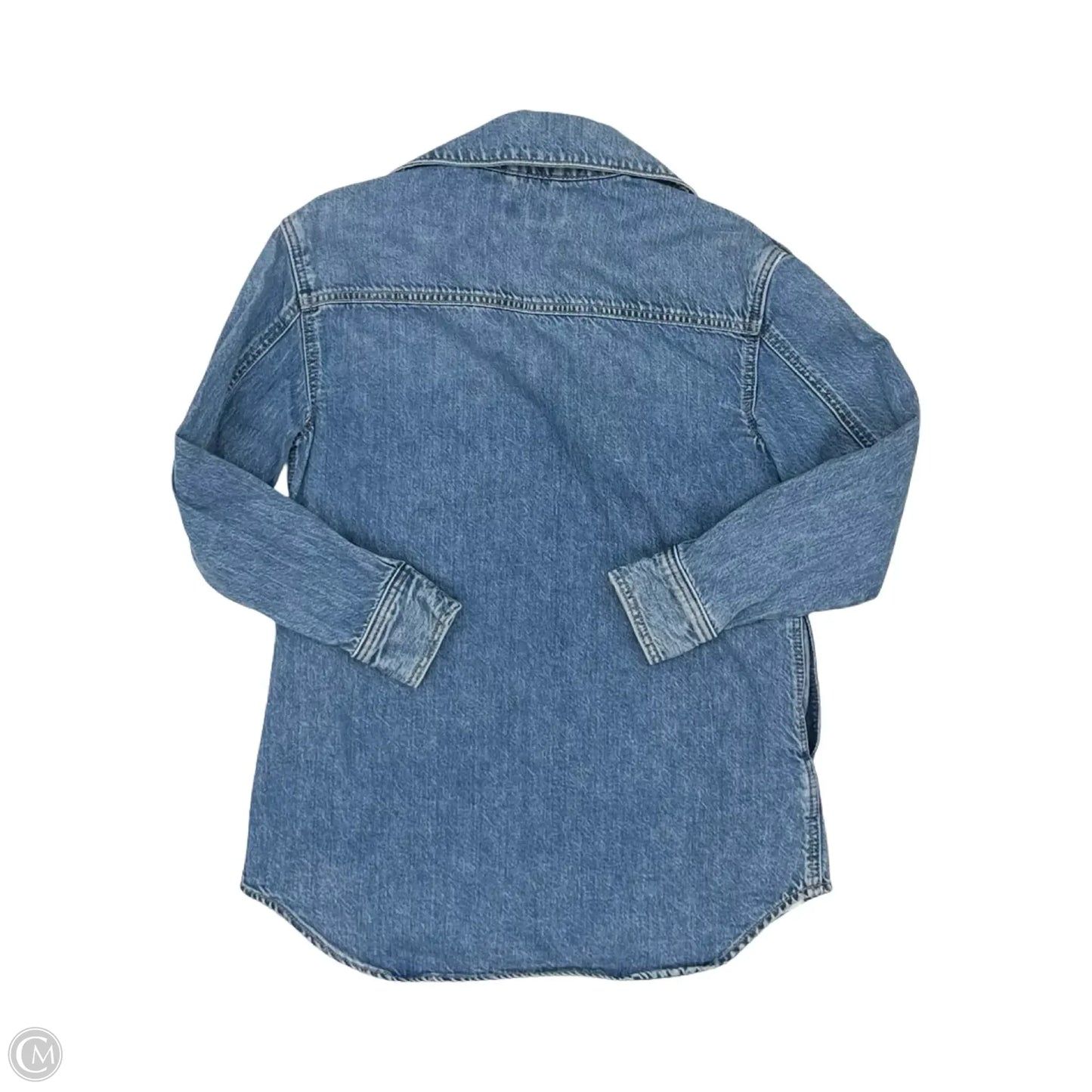 Jacket Denim By Loft In Blue Denim, Size: Xxs