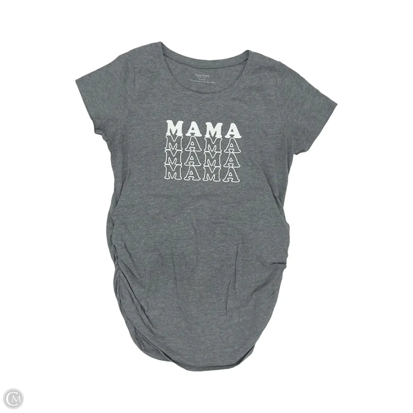 Mat Top Short Sleeve By Motherhood, Size: M