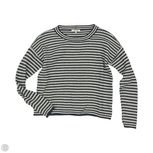 Sweater By Madewell In Blue & Cream, Size: S