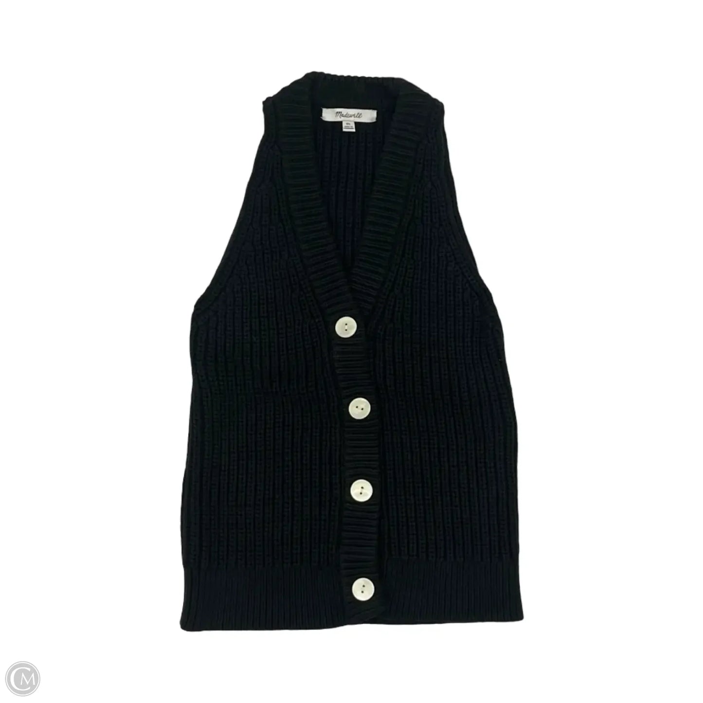 Vest Sweater By Madewell In Black, Size: Xs