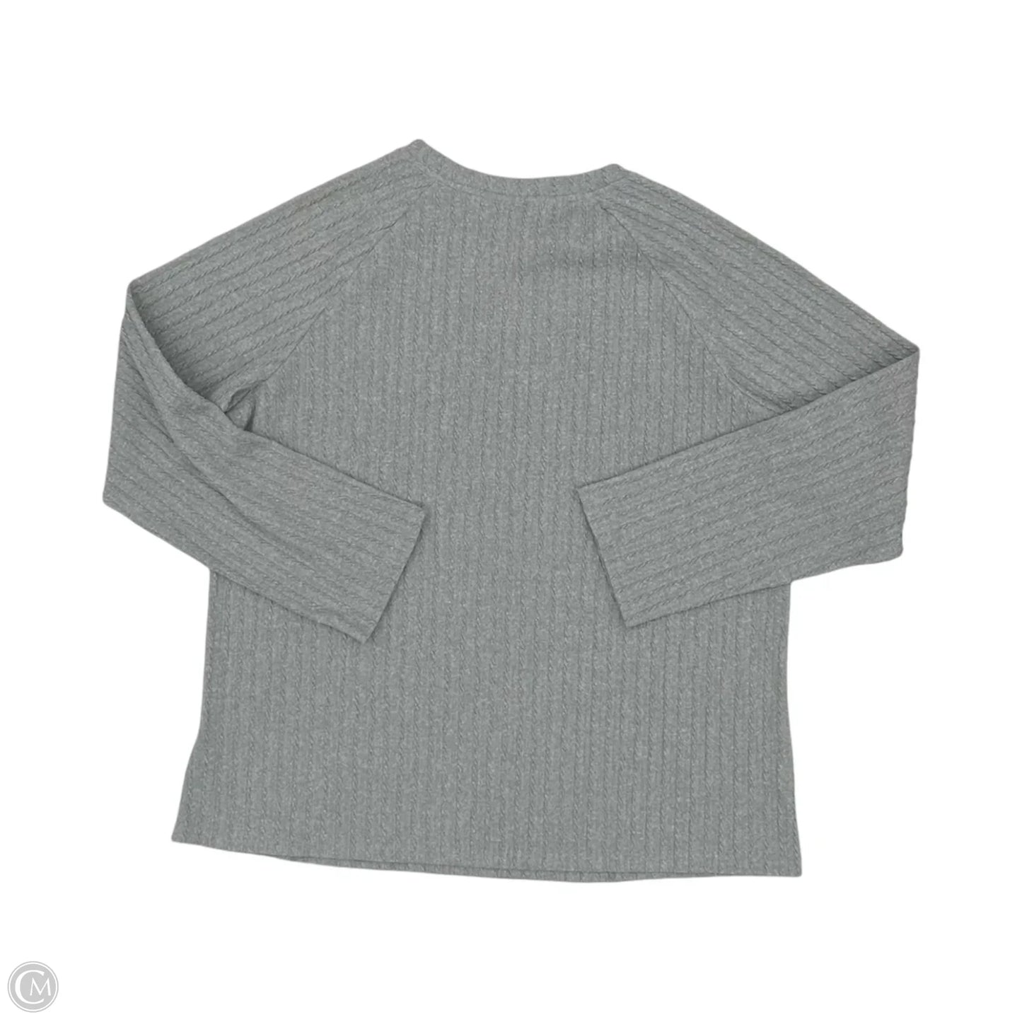 Top Long Sleeve By Dokotoo In Grey, Size: 3x