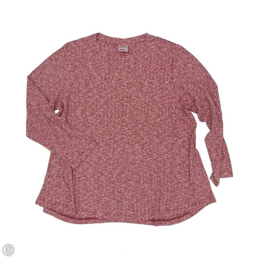 Top Long Sleeve By Just My Size In Red, Size: 3x