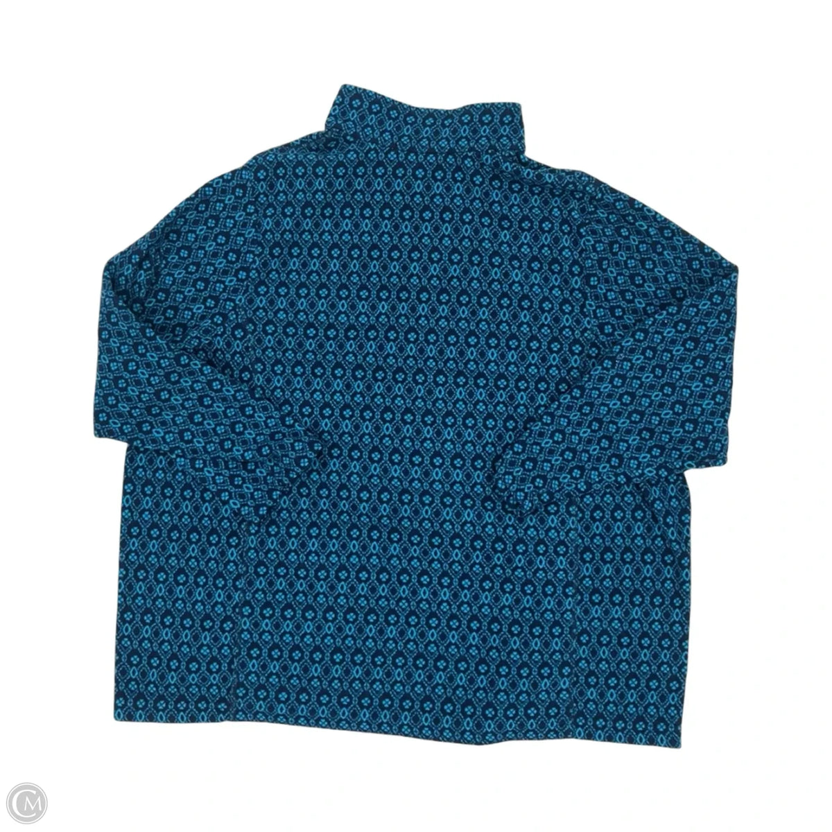 Sweatshirt Collar By Lands End In Blue, Size: 3x
