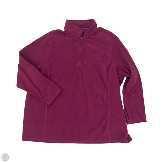 Sweatshirt Collar By Lands End In Purple, Size: 3x