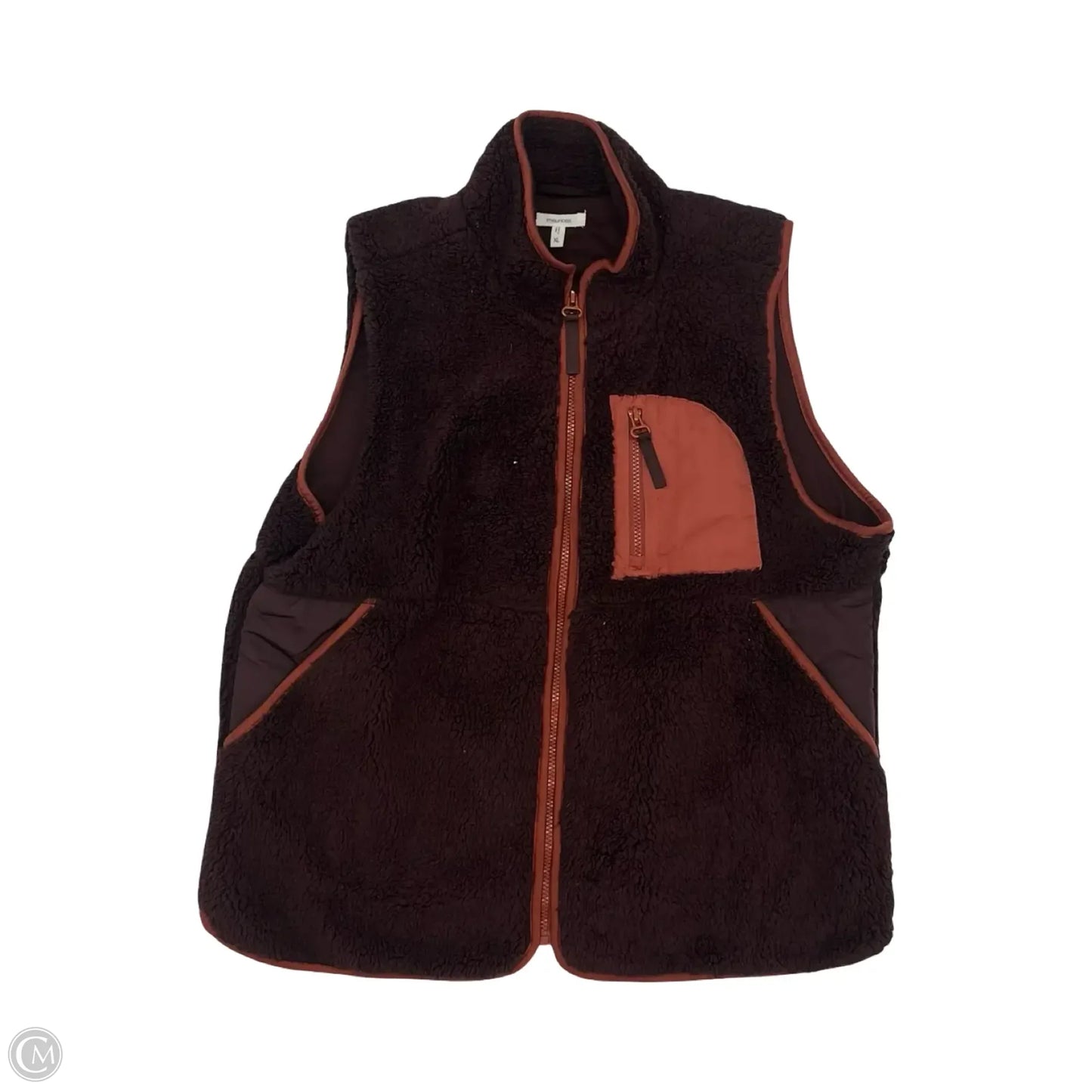 Vest Faux Fur & Sherpa By Maurices In Brown, Size: Xl