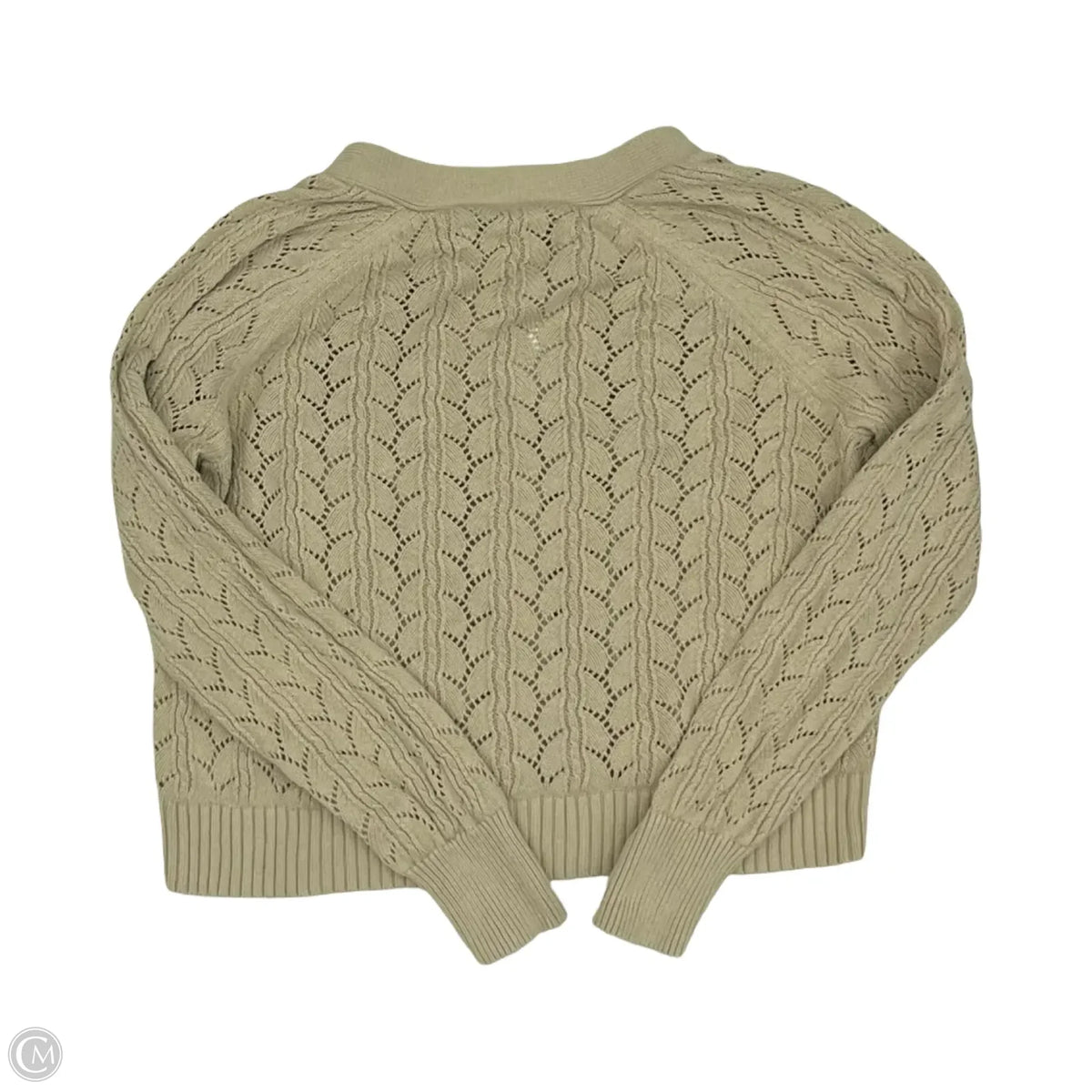 Sweater Cardigan By Loft In Tan, Size: M