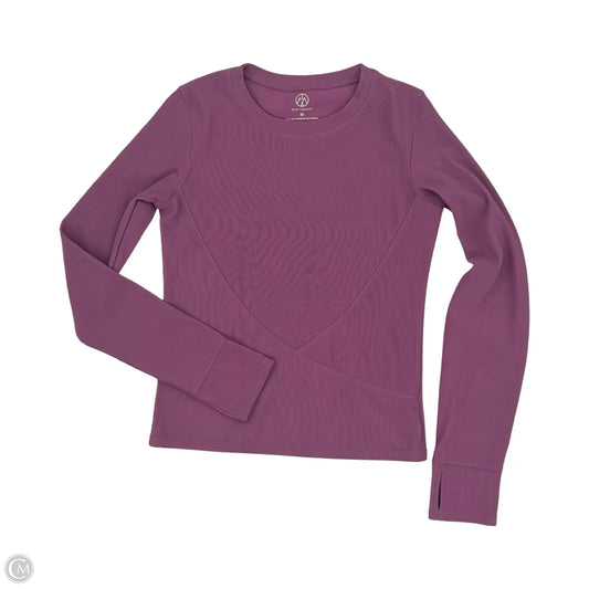 Athletic Top Long Sleeve Crewneck By Move Theology In Purple, Size: M