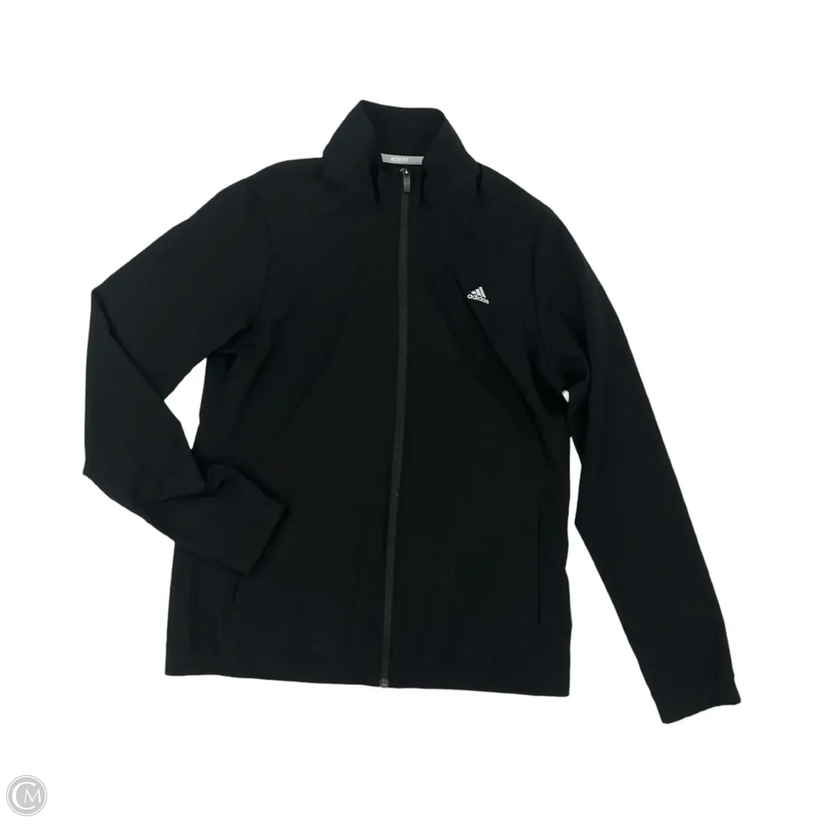 Athletic Jacket By Adidas In Black, Size: M
