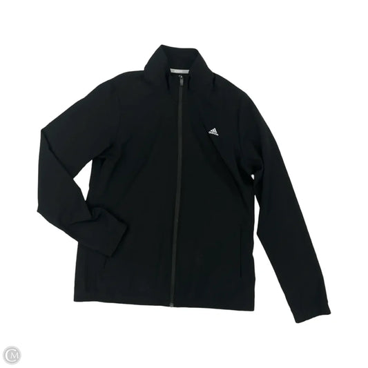 Athletic Jacket By Adidas In Black, Size: M