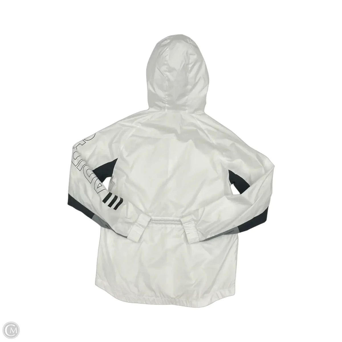 Athletic Jacket By Adidas In Black & White, Size: S