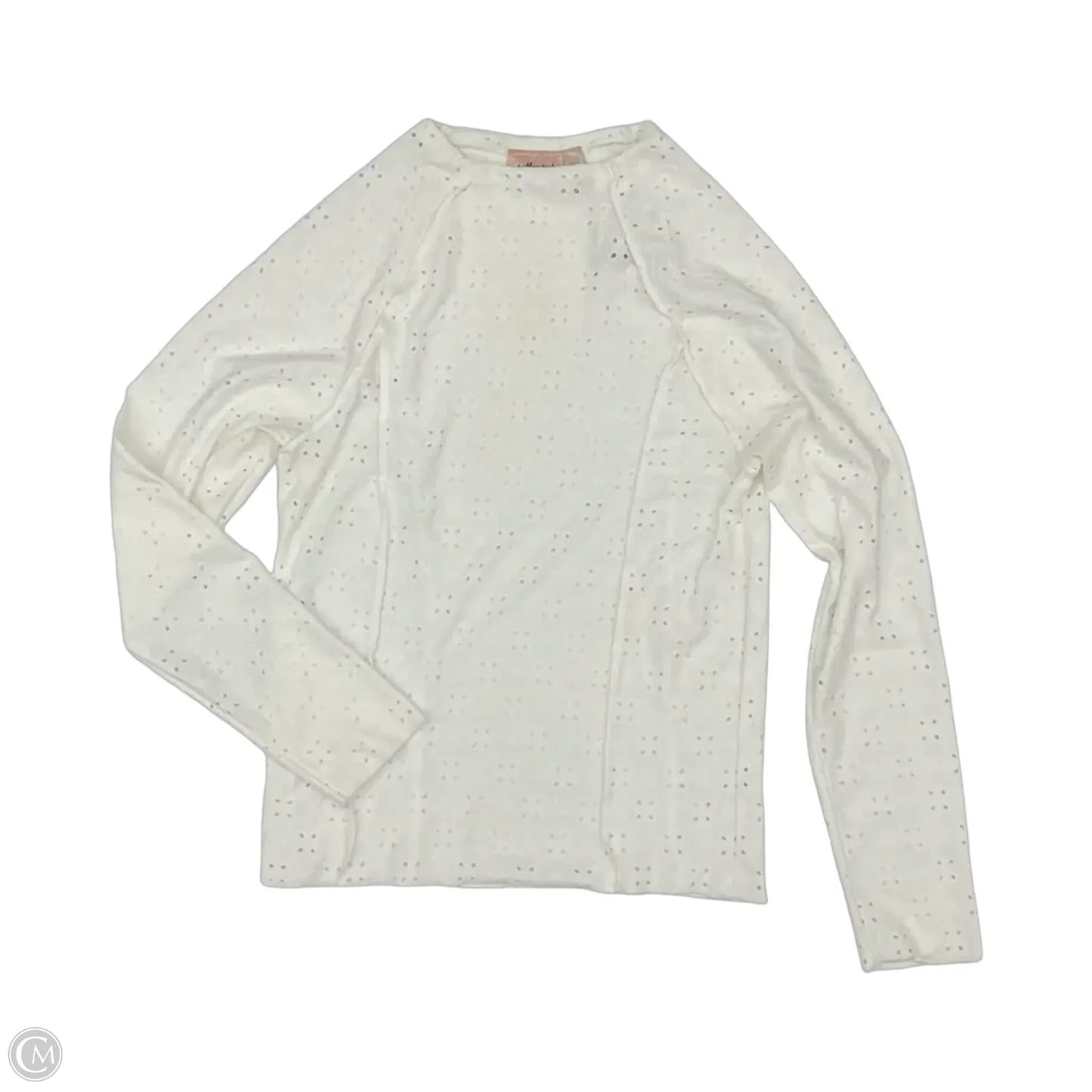 Top Long Sleeve By Willow & Root In White, Size: L