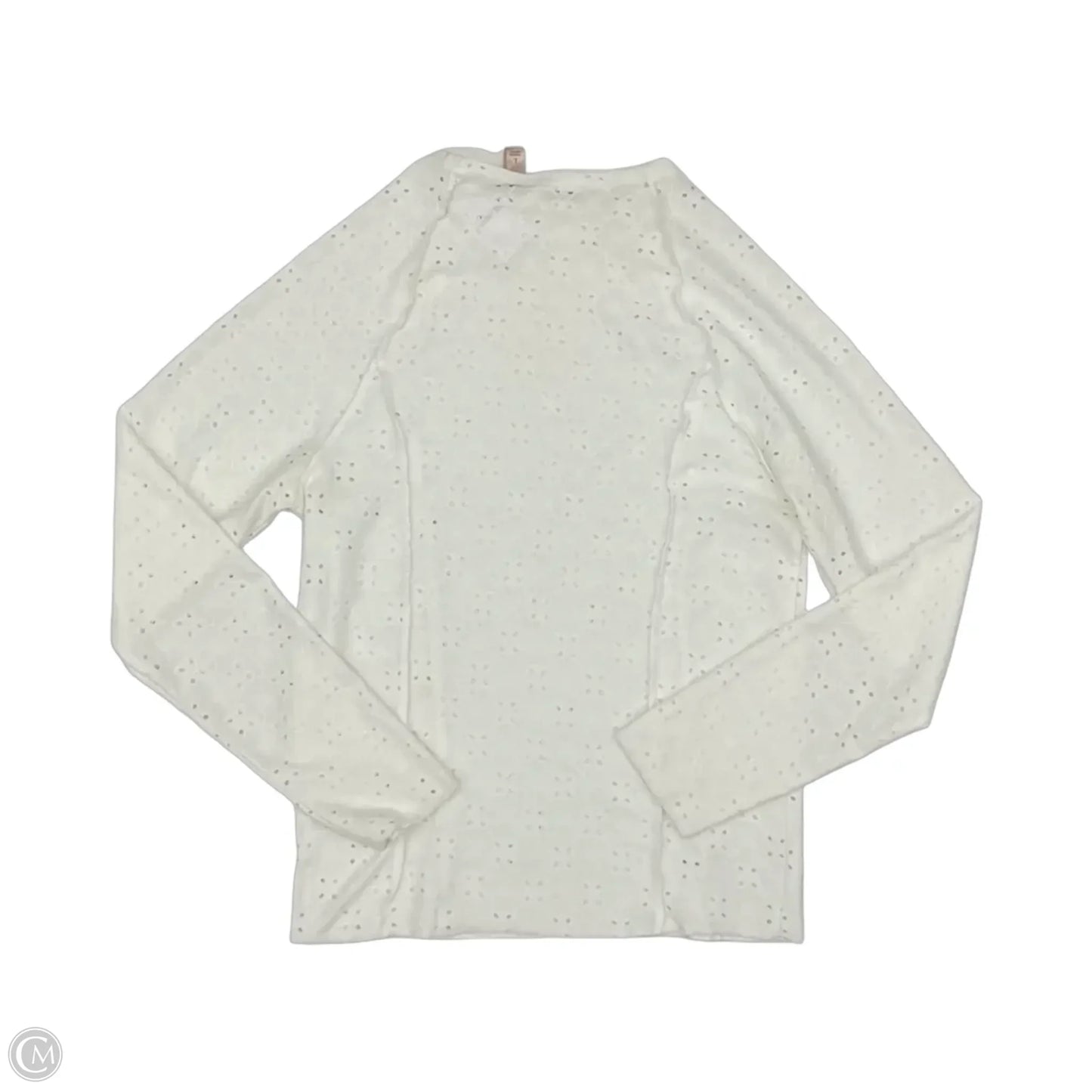 Top Long Sleeve By Willow & Root In White, Size: L