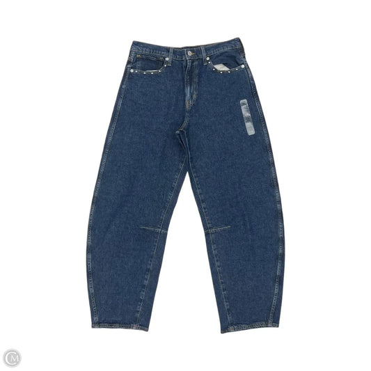 Jeans Wide Leg By Gap In Blue Denim, Size: 8