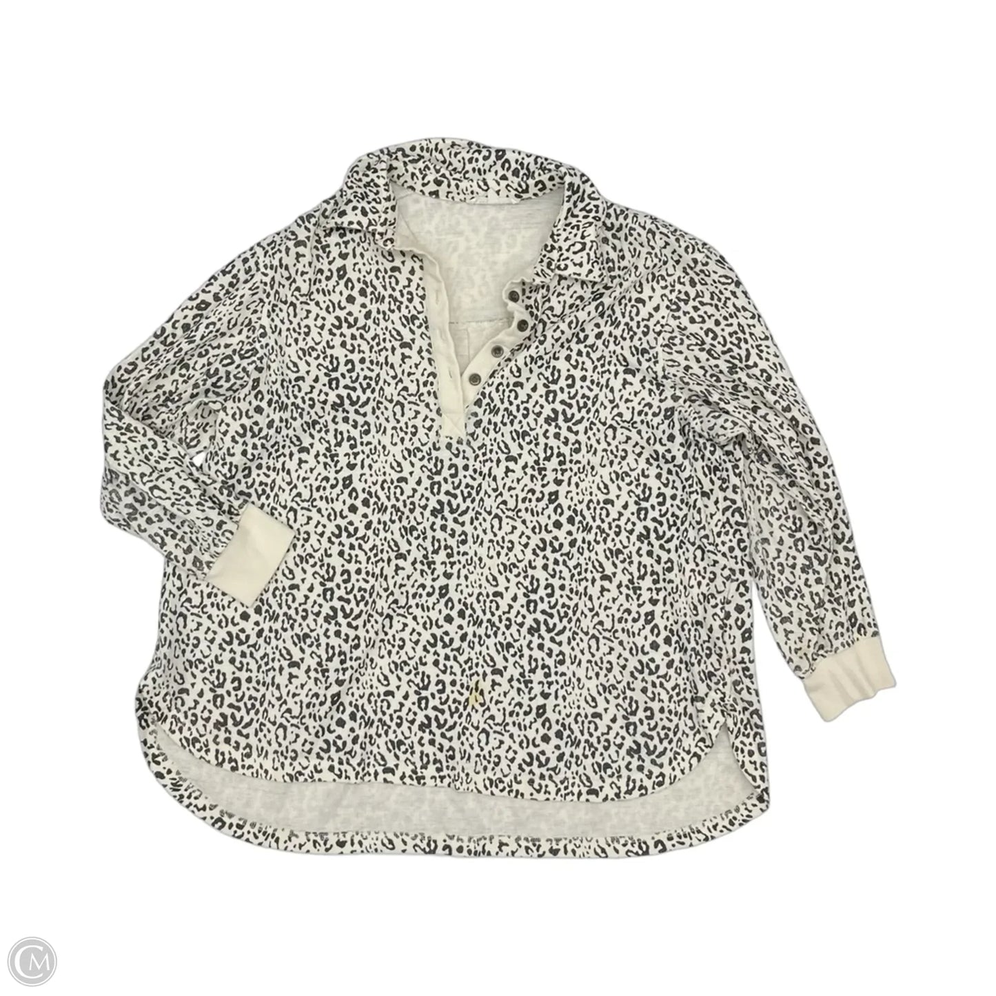 Top Long Sleeve By Jane And Delancey In Animal Print, Size: 1x