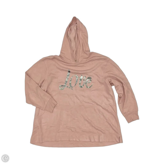 Sweatshirt Hoodie By Jane And Delancey In Pink, Size: 1x