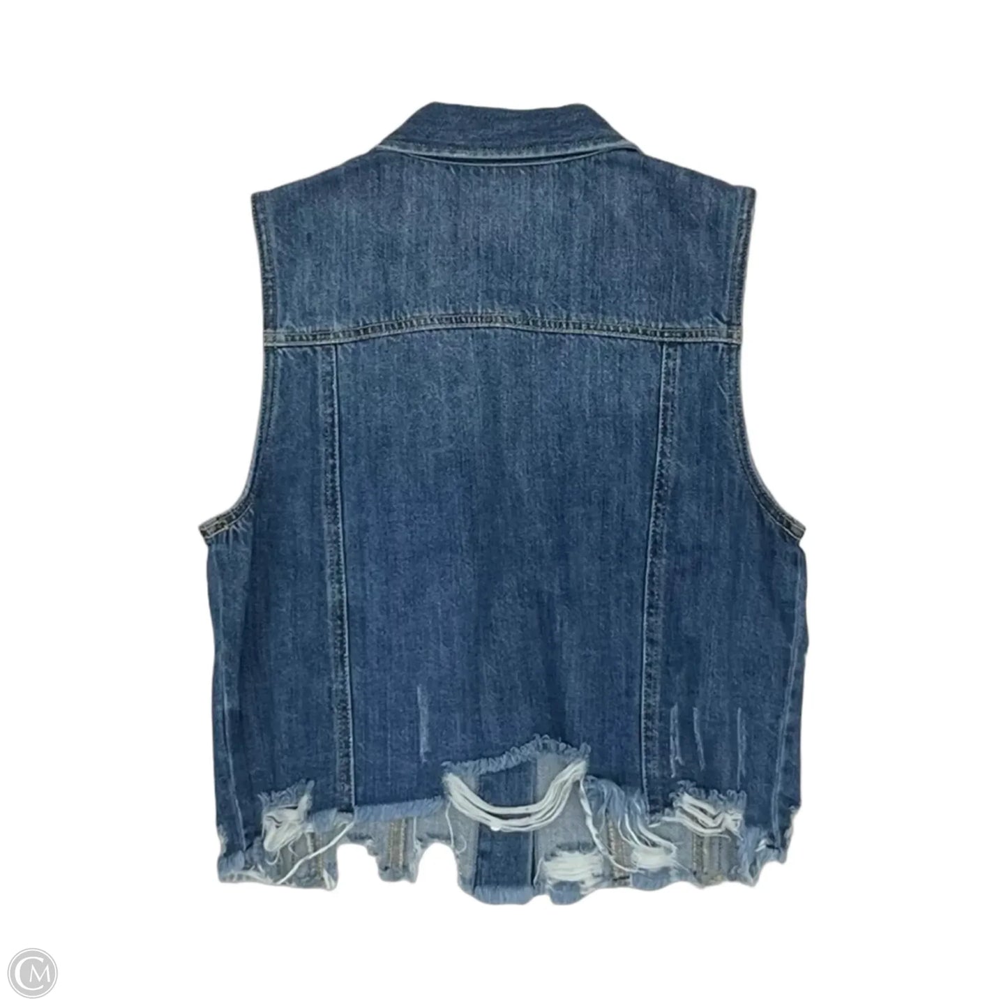 Vest Other By Risen In Blue Denim, Size: S