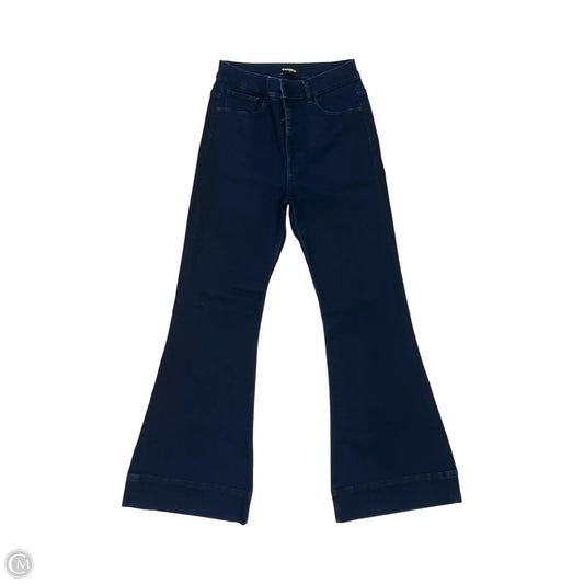 Jeans Flared By Express In Blue Denim, Size: 8