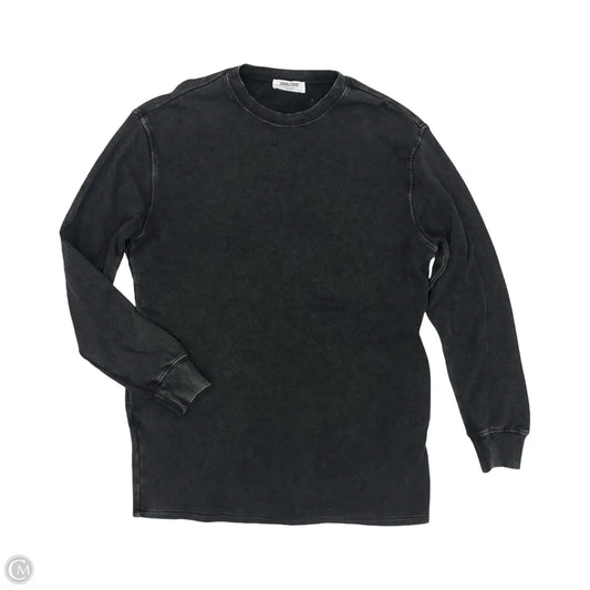 Sweatshirt Crewneck By Double Zero In Black, Size: M