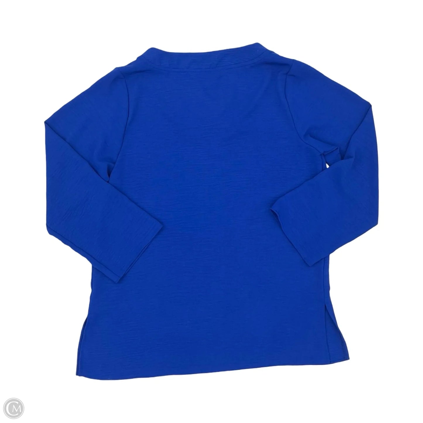 Blouse Long Sleeve By Ashley Stewart In Blue, Size: L