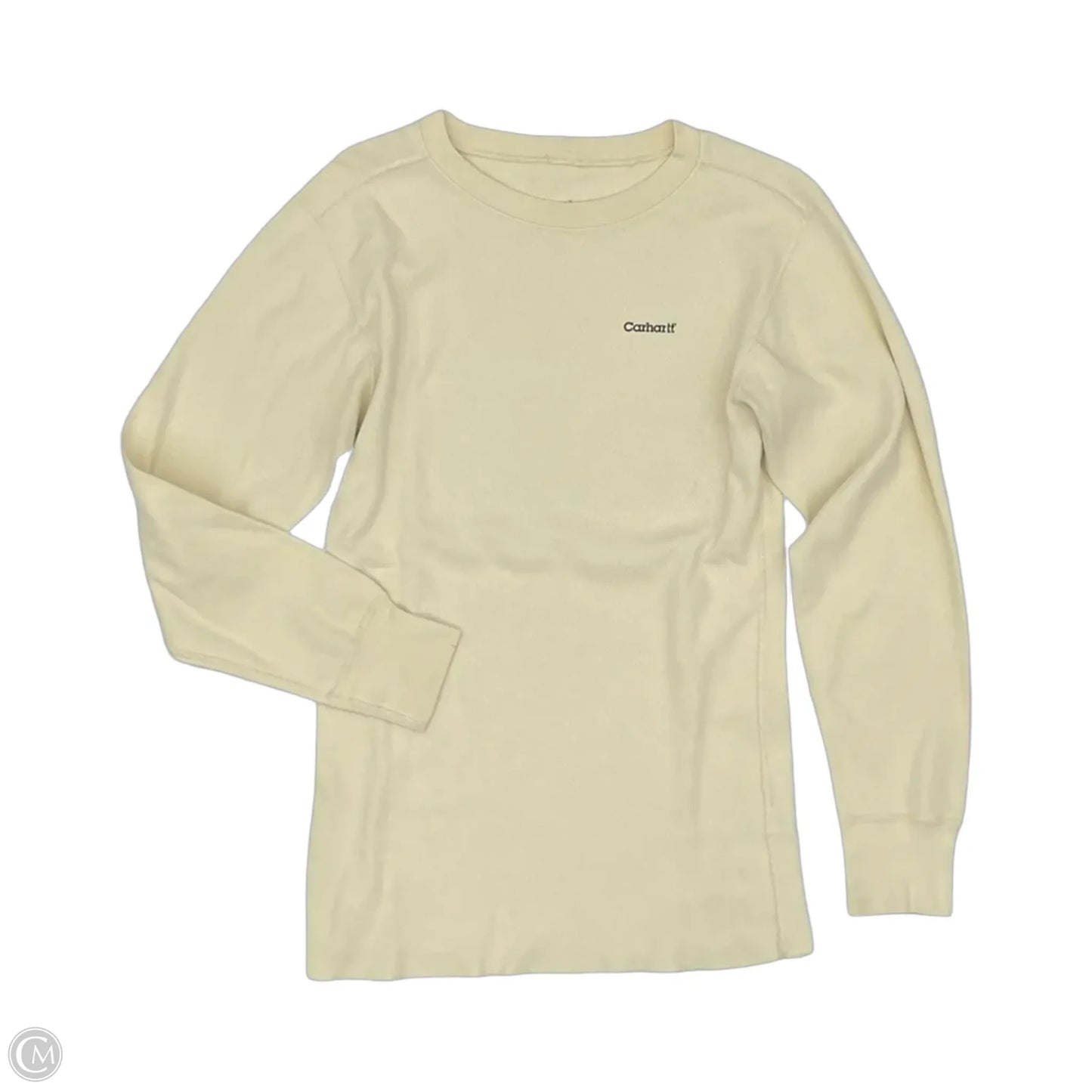 Top Long Sleeve By Carhartt In Cream, Size: M