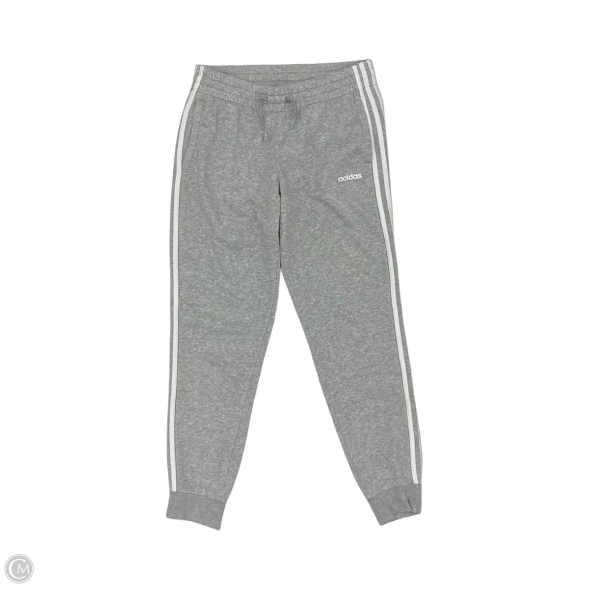 Athletic Pants By Adidas In Grey, Size: M