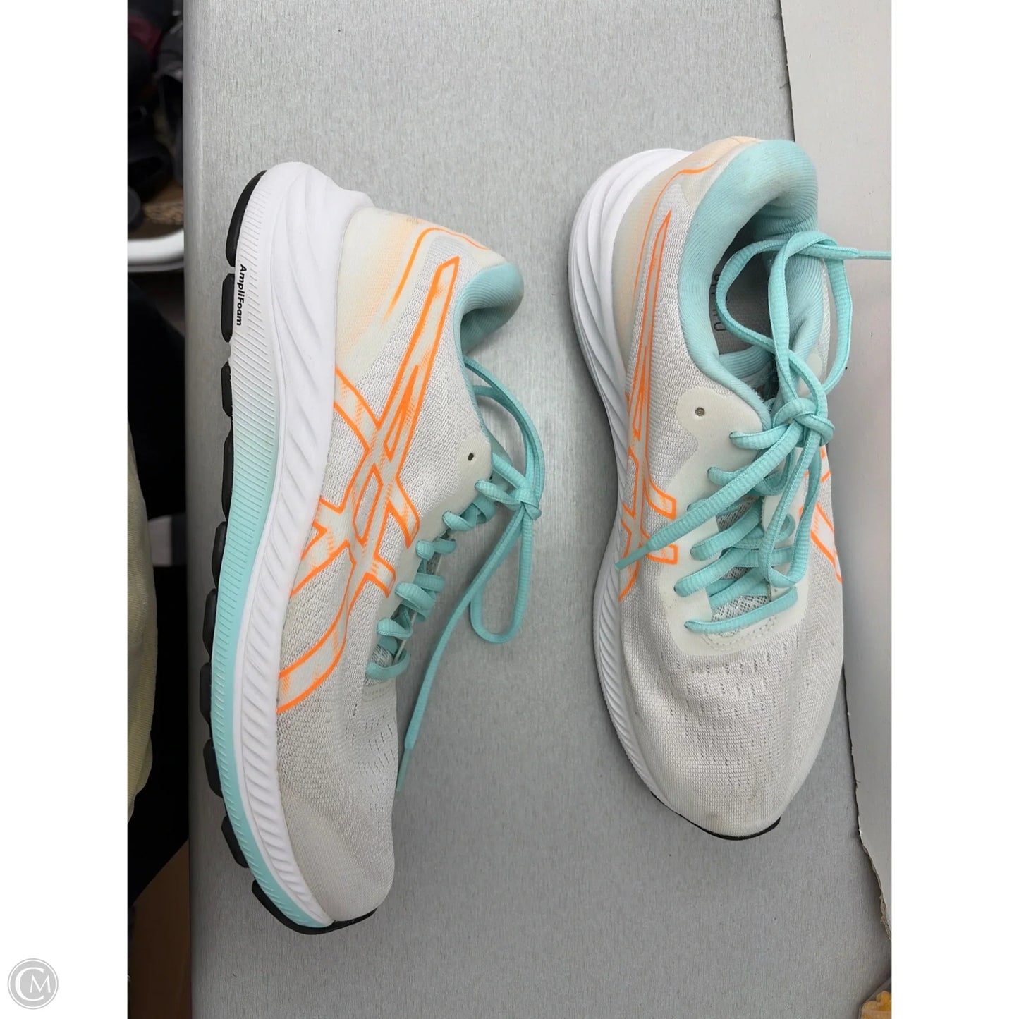Shoes Athletic By Asics In Blue & White, Size: 8