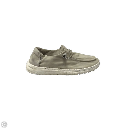 Shoes Sneakers By Hey Dude In Tan, Size: 7