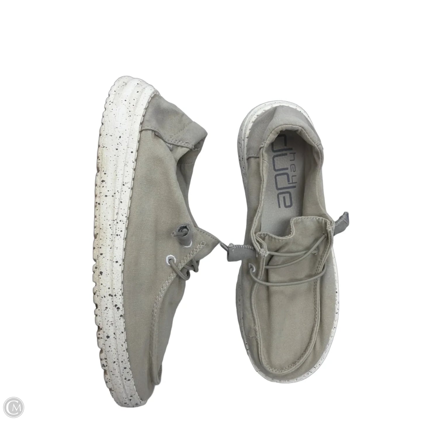 Shoes Sneakers By Hey Dude In Tan, Size: 7