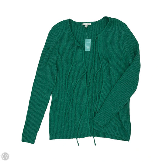 Sweater Cardigan By Maurices In Green, Size: L