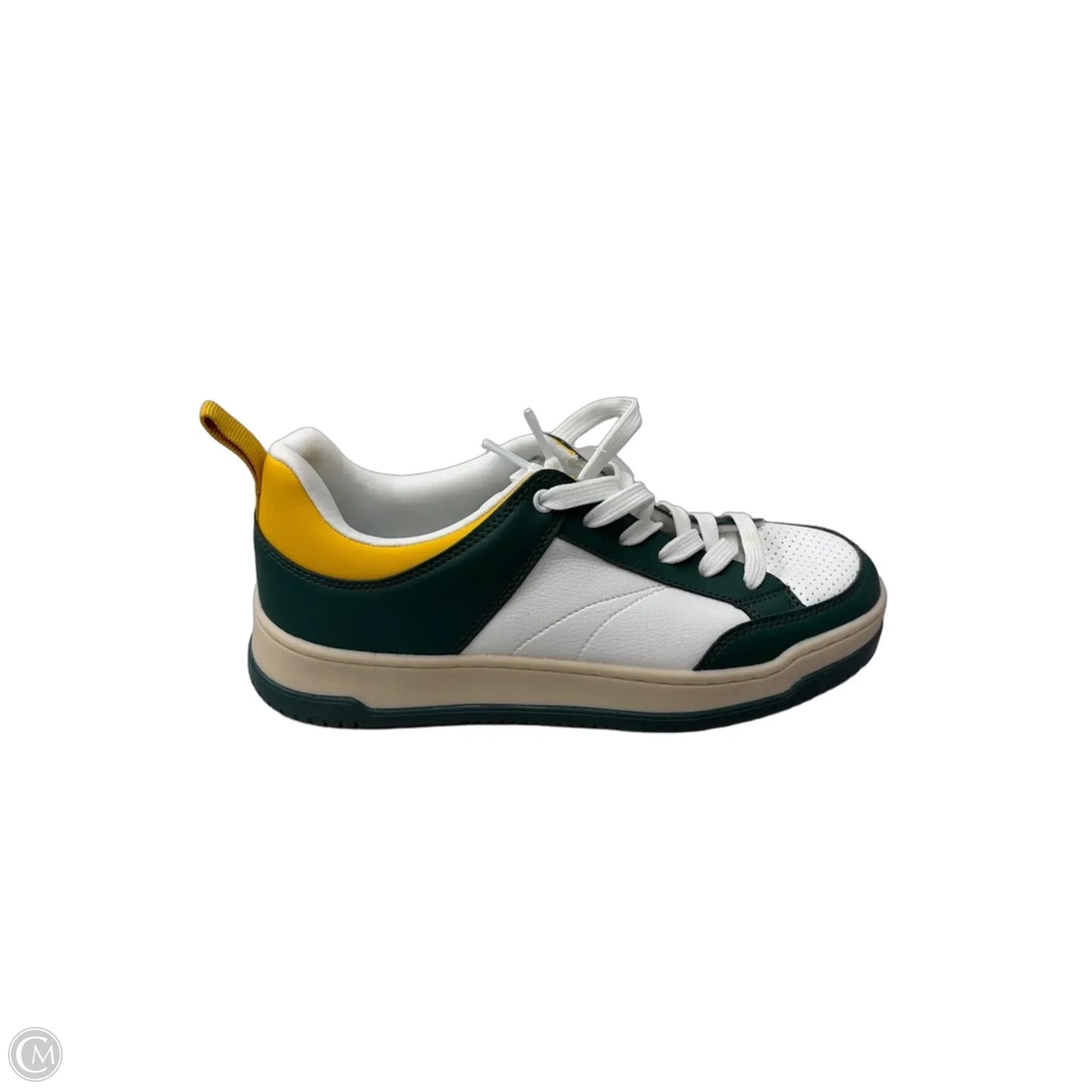 Shoes Sneakers By Steve Madden In Green & White, Size: 8