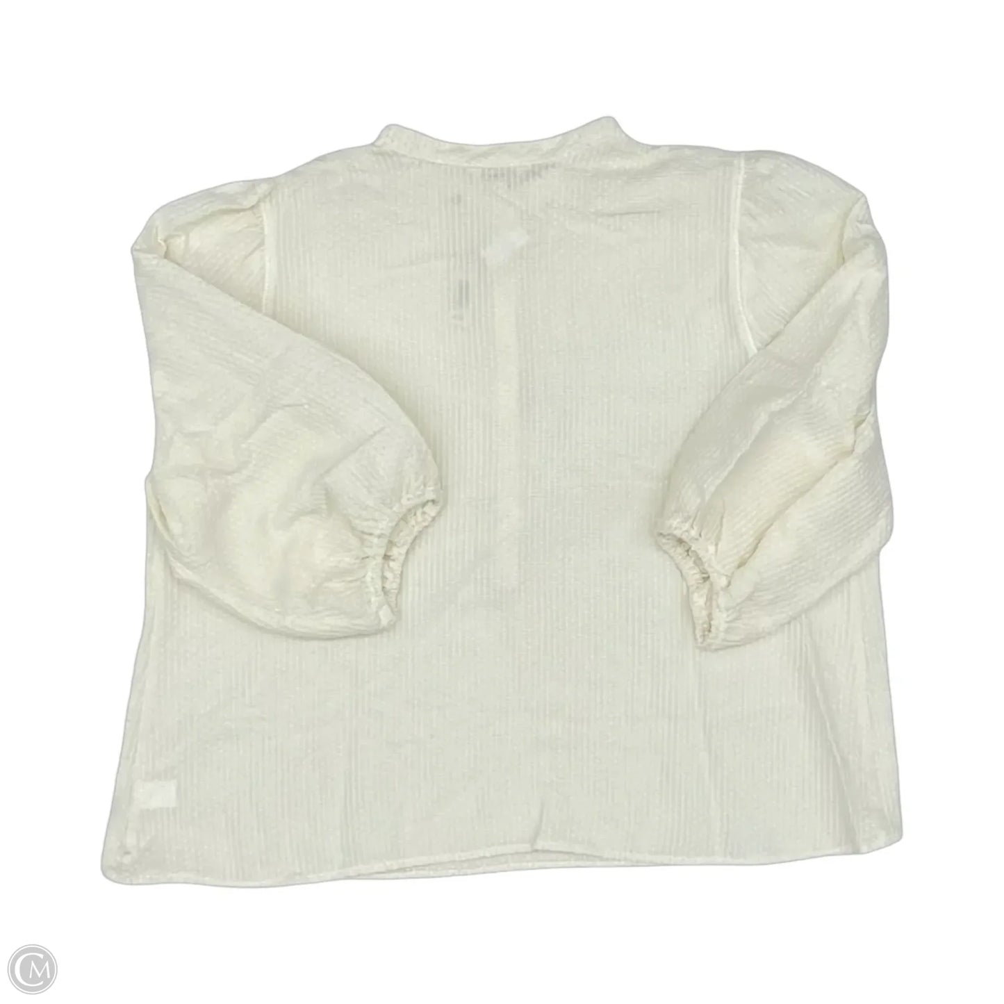 Blouse Long Sleeve By Max Studio In Cream, Size: 2x