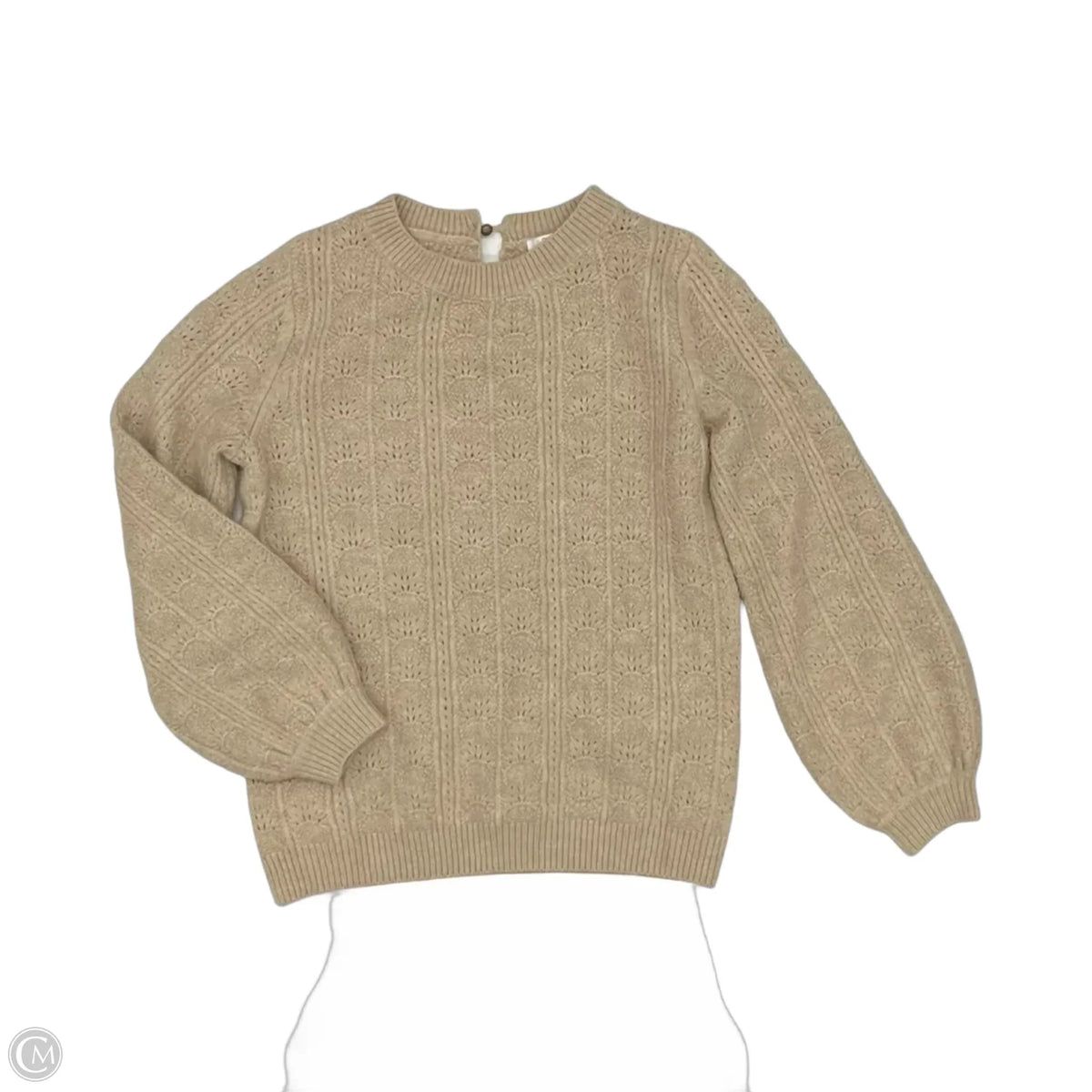 Sweater By Clothes Mentor In Tan, Size: S