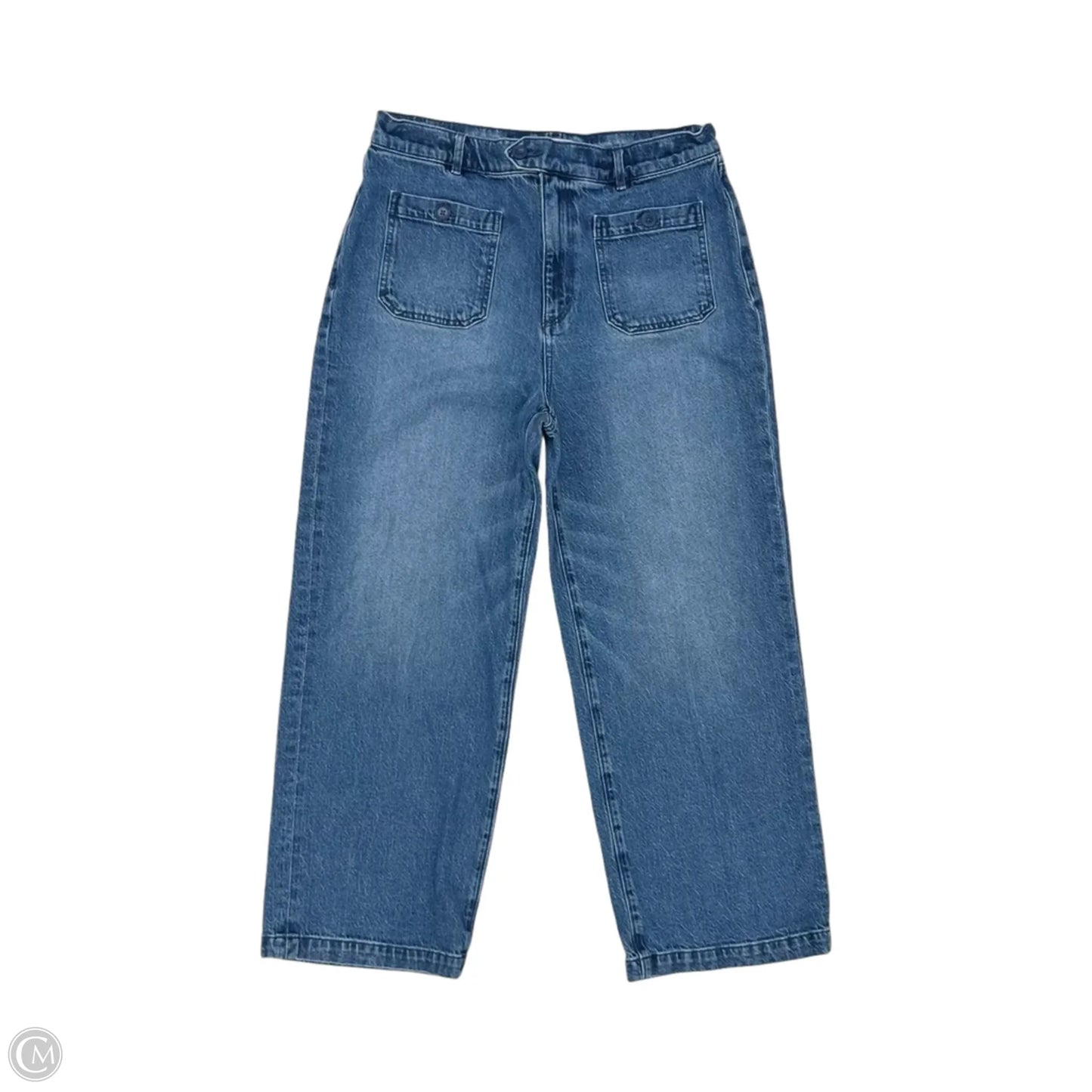 Jeans Wide Leg By Loft In Blue Denim, Size: 12
