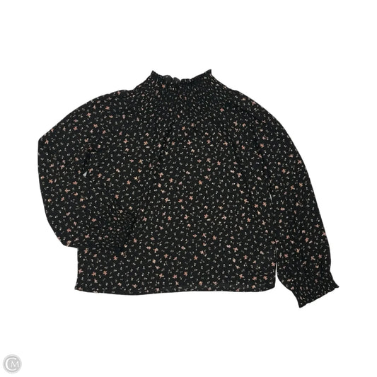 Blouse Long Sleeve By Madewell In Black, Size: M
