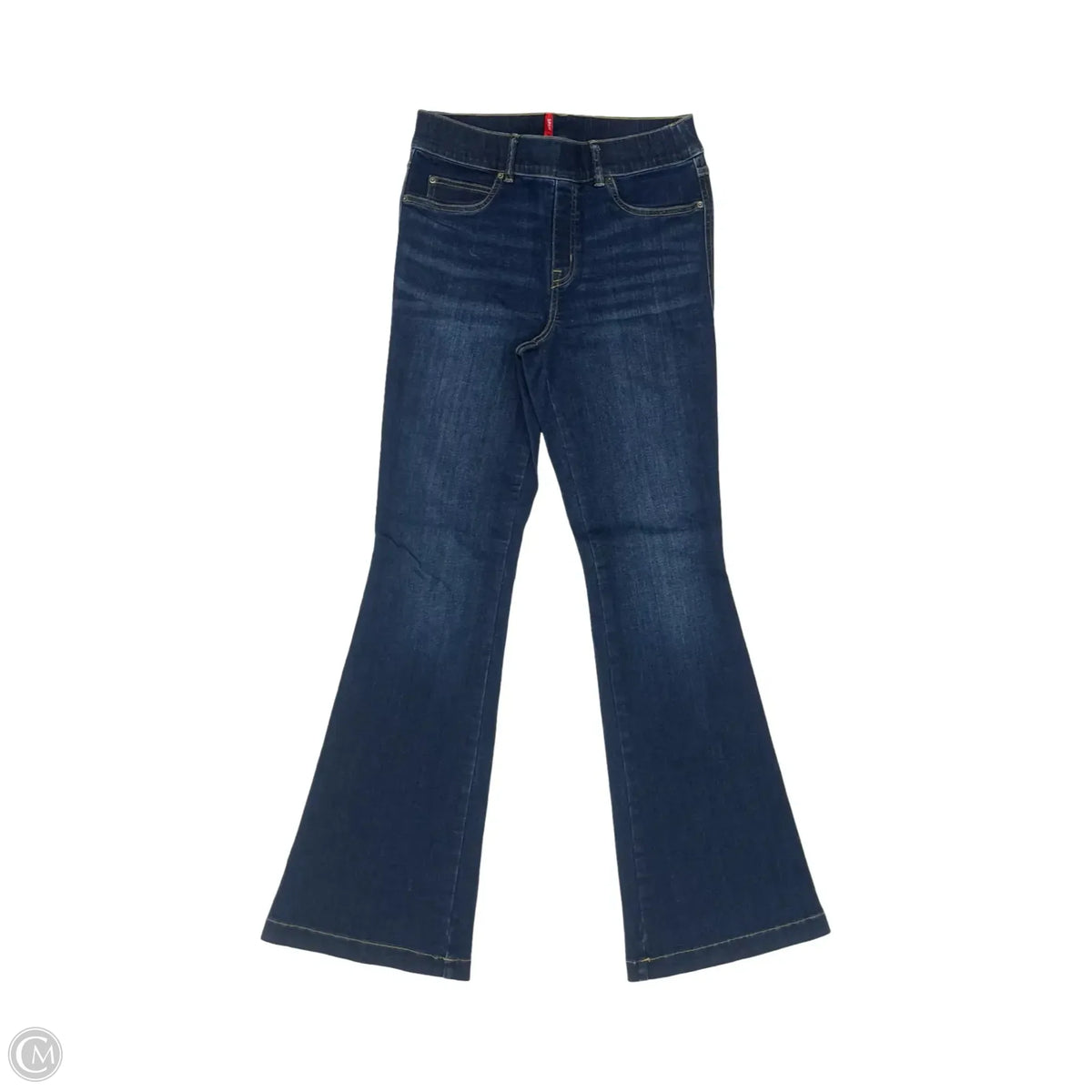 Jeans Flared By Spanx In Blue Denim, Size: M