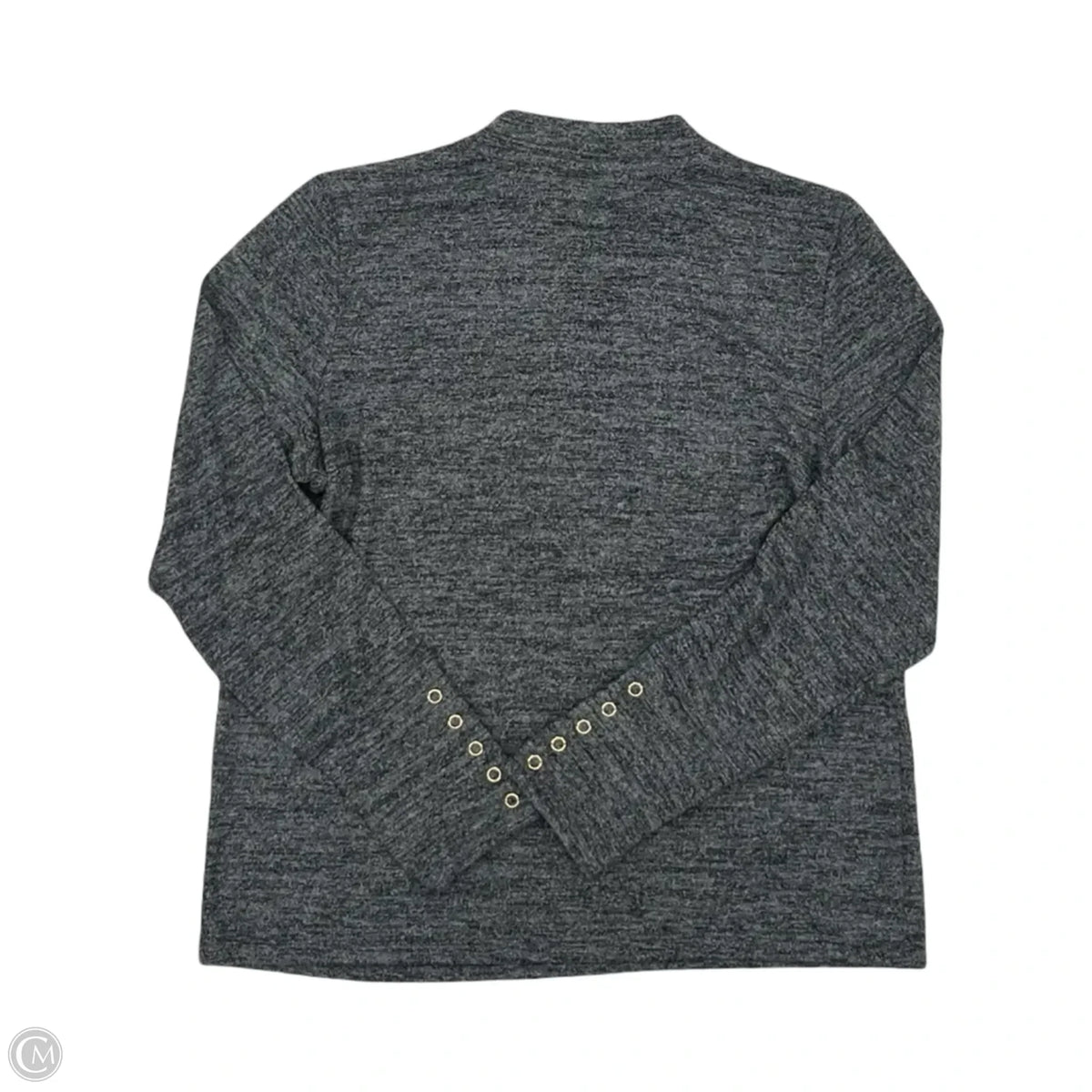 Top Long Sleeve By Rafaella In Grey, Size: L