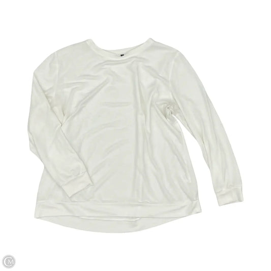 Top Long Sleeve By Clothes Mentor In White, Size: Xl